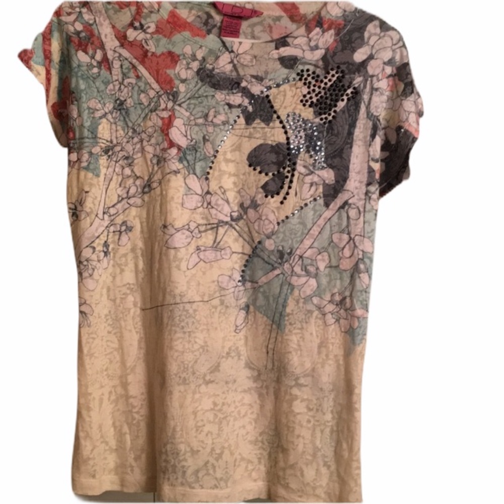 NWT IDI by Matthew M shirt top M Ross bling colors